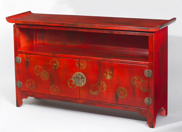 Chinese Lacquer Style Cabinet