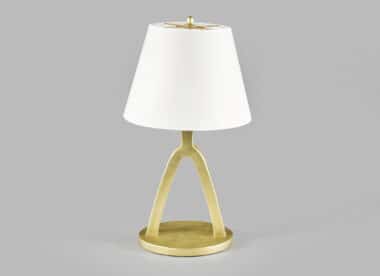 Giacometti style table lamp giltwood