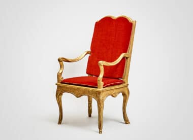 French Regence Giltwood Armchair