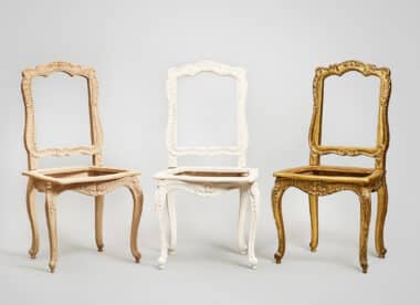 Louis XV Caned and Gilt Chair